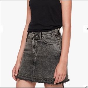 AllSaints Betty Studded Skirt